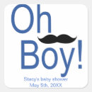 Recherche de bébé moustache autocollants Oh mon garçon