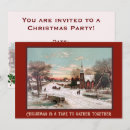 Recherche de village de noël invitations Scène hivernale