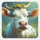 Recherche de vache blanche autocollants Contenu générationnel