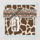 Recherche de copie zèbre vœux cartes Baby shower