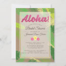 Recherche de luau bridal shower invitations Vert