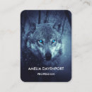 Recherche de loup et cartes visite Animal sauvage