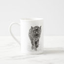 Recherche de loup sauvage tasses Neige