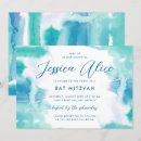 Recherche de bleu turquoise bar bat mitzvah invitations Batte