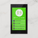 Recherche de téléphone mobile cartes visite Smartphone
