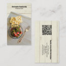Recherche de définition cartes visite Cuisine