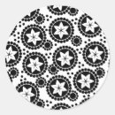 Recherche de fleur stylisée autocollants Vintage