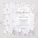 Recherche de purple baby shower fille invitations Violet