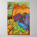 Zoek naar kleurrijke katten posters For kids