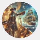 Recherche de capitaine pirate autocollants Océan