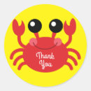 Recherche de dessin de crabe autocollants Plage