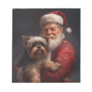 Zoek naar yorkshire terrier notitieblokken Kerstmis
