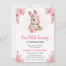Recherche de rabbit anniversaire invitations Rose