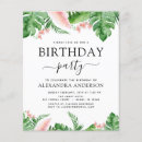 Recherche de tropical 11x14 anniversaire invitations Fête d'anniversaire