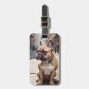 Recherche de bouledogue français bagages étiquettes Chien