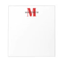 Recherche de papeterie de monogramme blocsnotes Pour lui