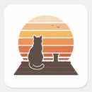 Recherche de silhouette chat autocollants Amoureux des chats