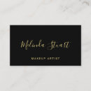 Recherche de or noir cartes visite Maquilleur
