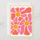 Recherche de fleur hippie colorée invitations 60