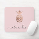 Recherche de ananas rose tapis souris Luxe