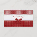 Recherche de pois rouges cartes visite Customer