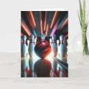 Recherche de boule de bowling vœux cartes Quilles