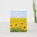 Recherche de fleurs tournesol vœux cartes Mère