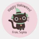 Recherche de chapeau de sorcières autocollants Chat noir