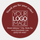 Recherche de logo rouge autocollants Merci