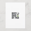 Recherche de golf de fête des pères cartes postales Vintage