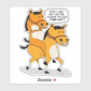 Zoek naar grappige paarden stickers Schattig