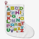 Recherche de alphabet chaussette de noël Lettres