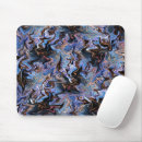 Recherche de bois bleu tapis souris Blanc