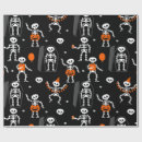 Recherche de squelette halloween papier cadeau Citrouille