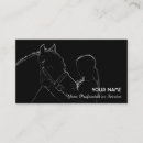 Recherche de cheval et cavalier cartes visite Customer