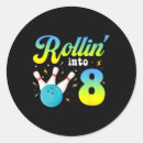 Recherche de 8ème anniversaire autocollants Bowling