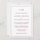 Recherche de bordeaux mariage invitations Moderne