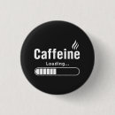Zoek naar grappige knopen en buttons Cafeïne
