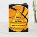 Recherche de boule de basket ball vœux cartes Sport