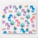 Recherche de coquillages colorés tapis souris Océan