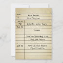 Recherche de library invitations Vintage