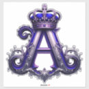 Recherche de lettre vintage autocollants Initiale