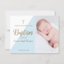 Recherche de christian baptême invitations Croix d'or
