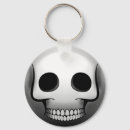 Recherche de crâne noir blanc porteclés Effrayant
