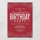 Recherche de bandana rouge invitations De fête d'anniversaire