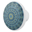 Recherche de mandala bleu boutons et poignées de porte Jaune