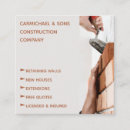 Recherche de bâtiment et construction cartes visite Professionnel