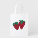 Recherche de fraise réutilisables sacs rouge