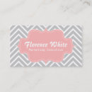 Recherche de chevrons gris élégants cartes visite Moderne