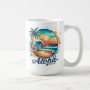 Recherche de plage imprimées tasses Vintage